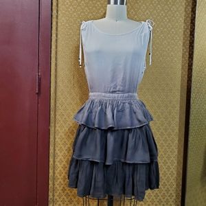 Purple Ombre Tiered Dress